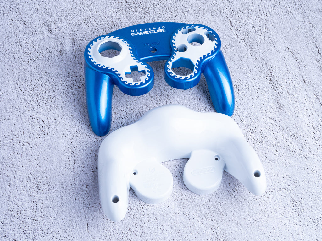 Blue & White - Custom Painted GameCube Controller Shells