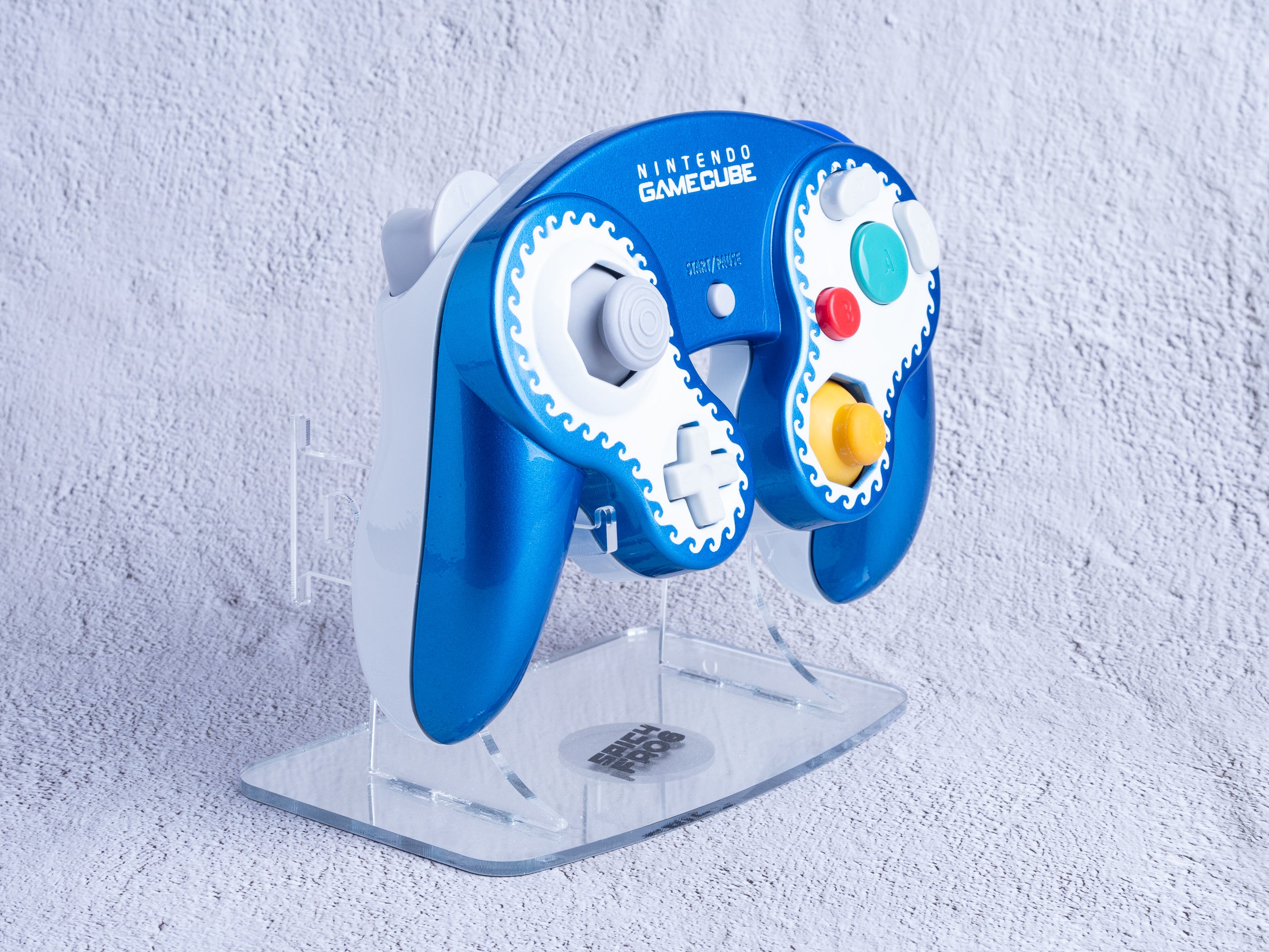 Blue & White - Custom Painted GameCube Controller Shells
