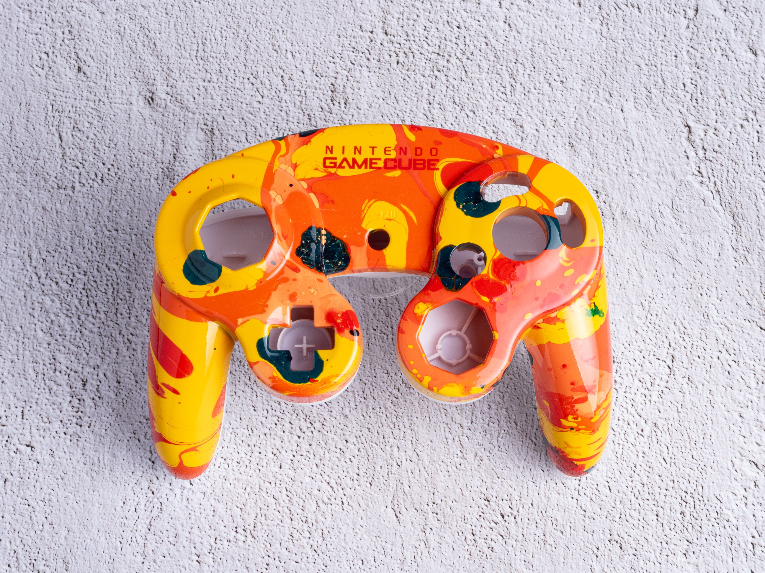 Top Shell for GameCube Controller ~ Custom Painted GameCube Controller
