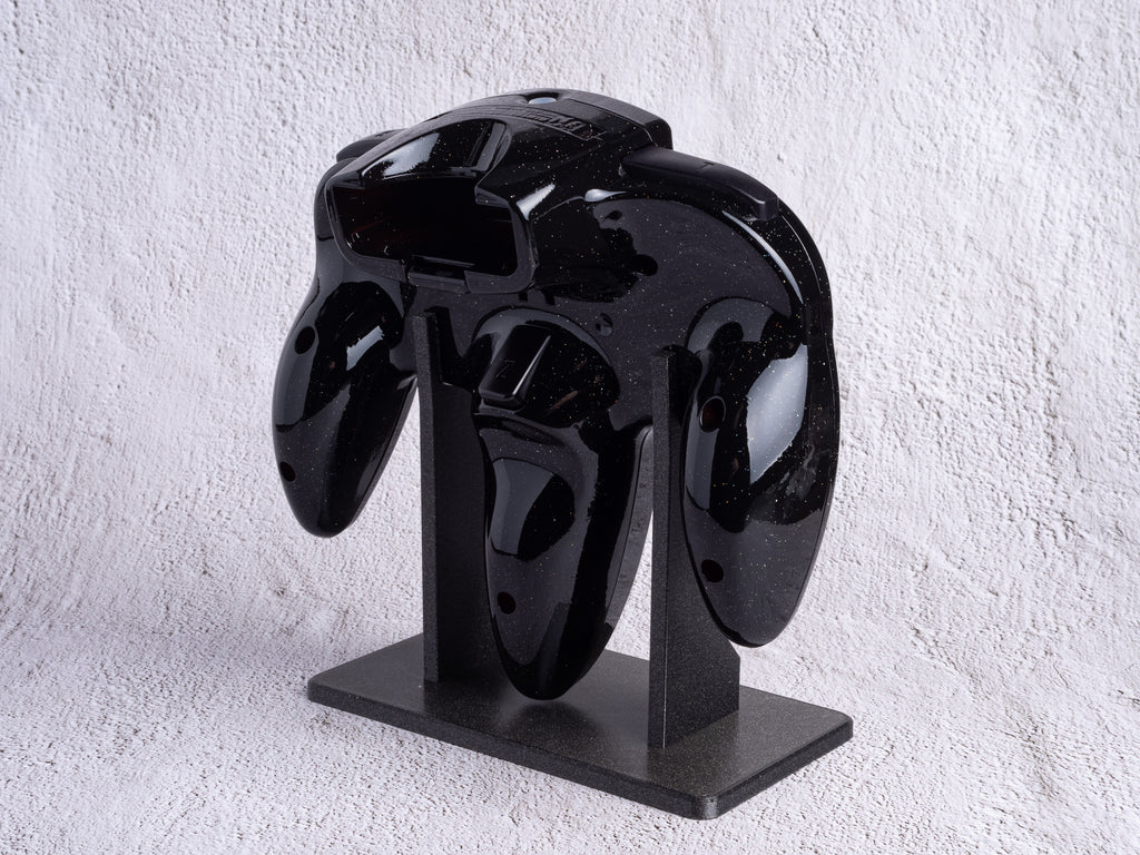 Galaxy Black - Custom Painted Nintendo 64 Controller (Wireless 8BitDo Modkit installed)