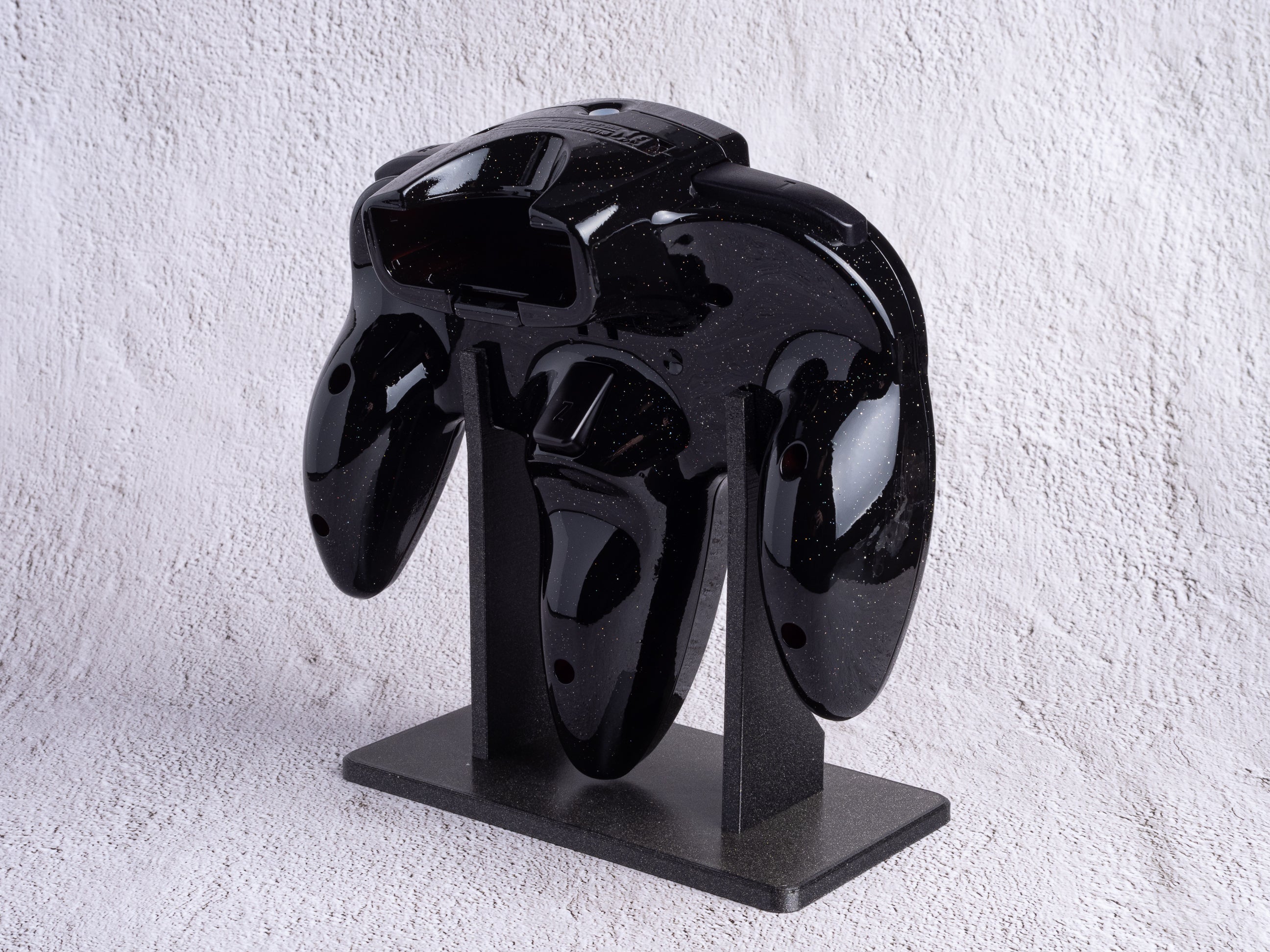 Galaxy Black - Custom Painted Nintendo 64 Controller (Wireless 8BitDo Modkit installed)