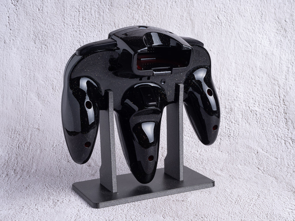 Galaxy Black - Custom Painted Nintendo 64 Controller (Wireless 8BitDo Modkit installed)