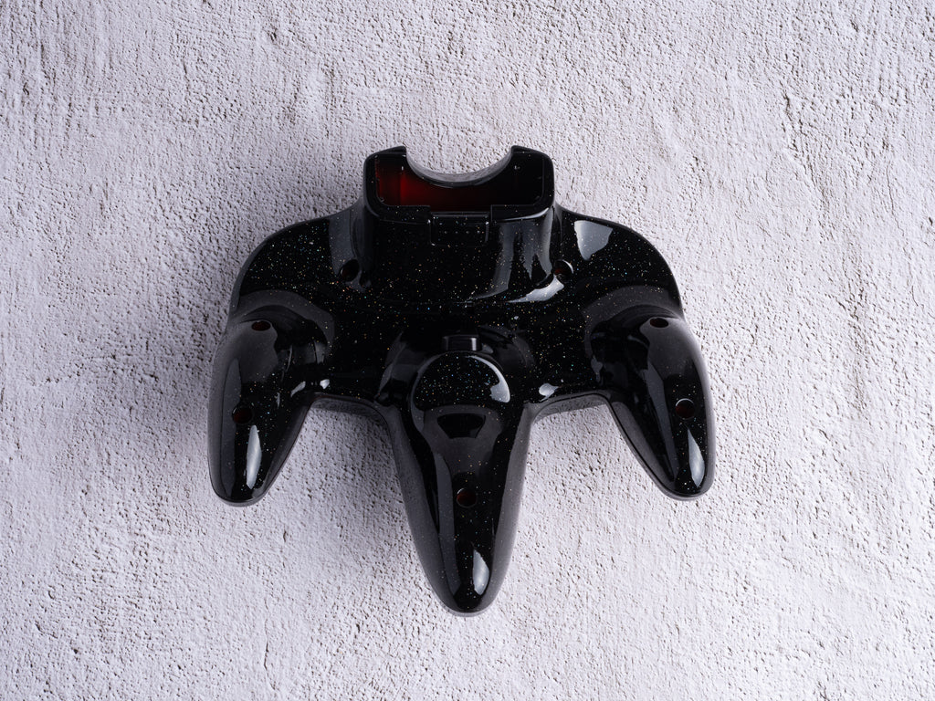 Galaxy Black - Custom Painted Nintendo 64 Controller (Wireless 8BitDo Modkit installed)