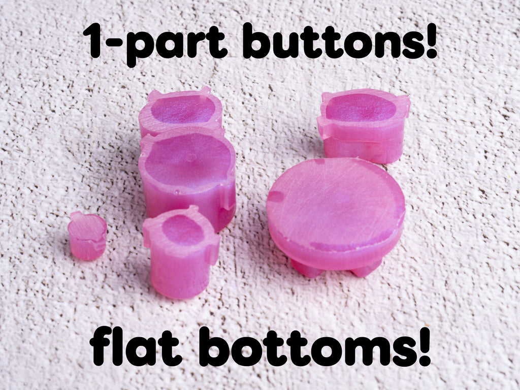 Handmade resin buttons for GameCube controllers (1-part)