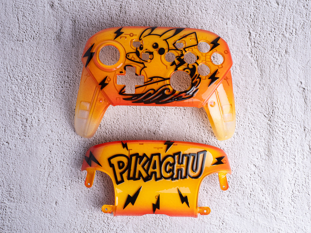 Surfing Pikachu 2.5D - Nintendo Switch Custom Controller Shells