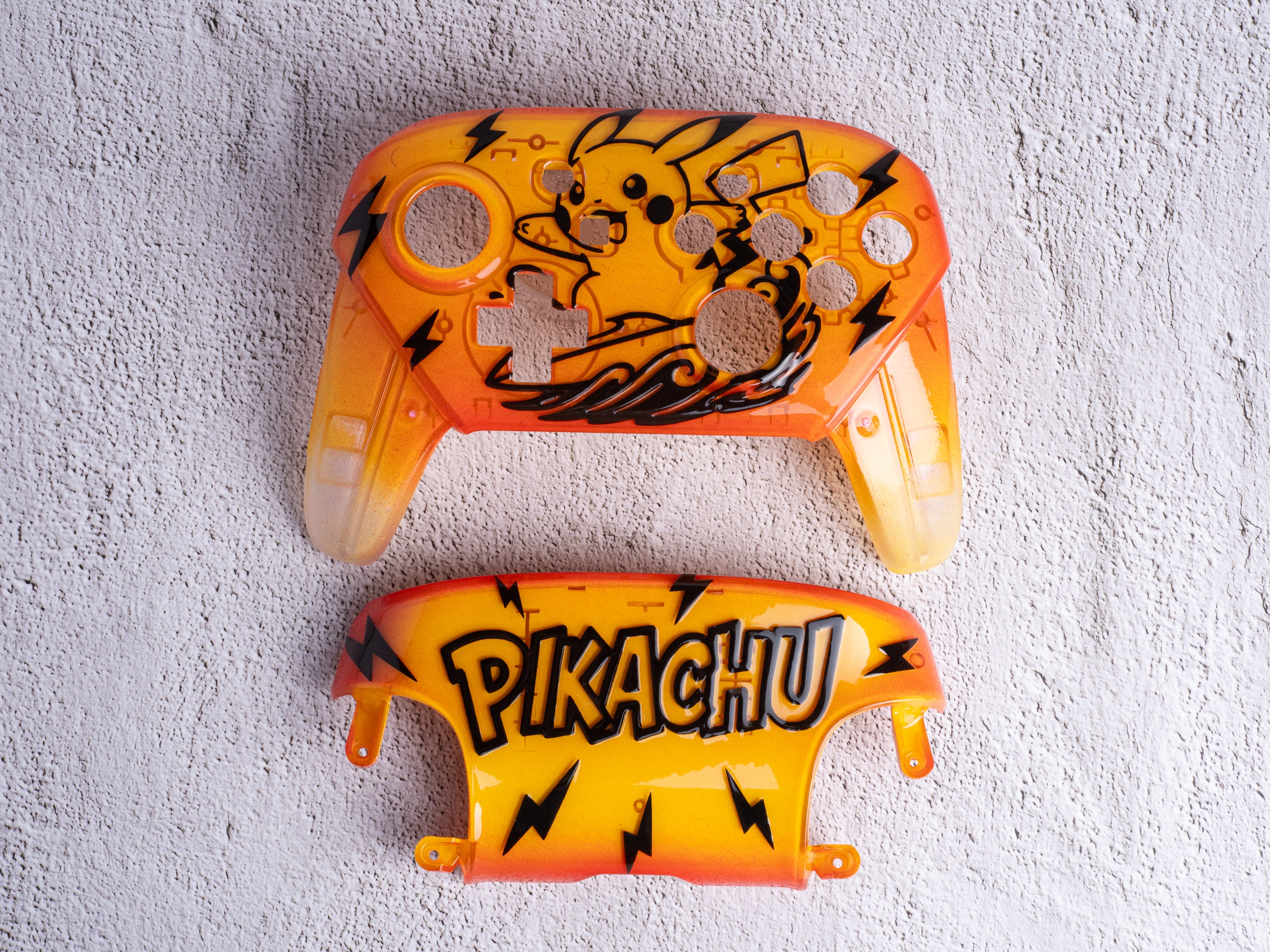 Surfing Pikachu 2.5D - Nintendo Switch Custom Controller Shells