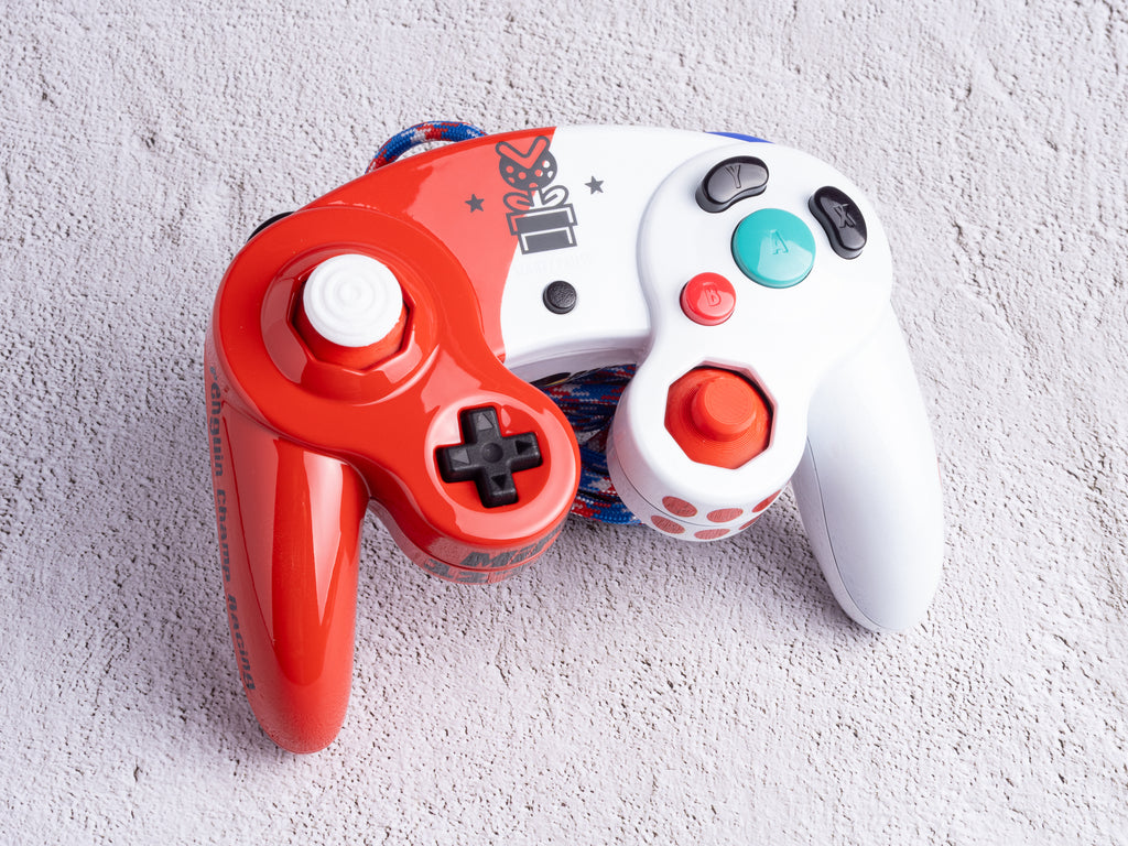 Super Mario / Speedrun - Custom Painted GameCube Controller