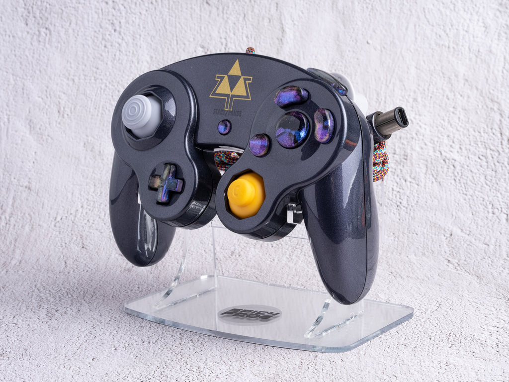 Triforce - Custom Painted GameCube Controller - T3 - New in Box