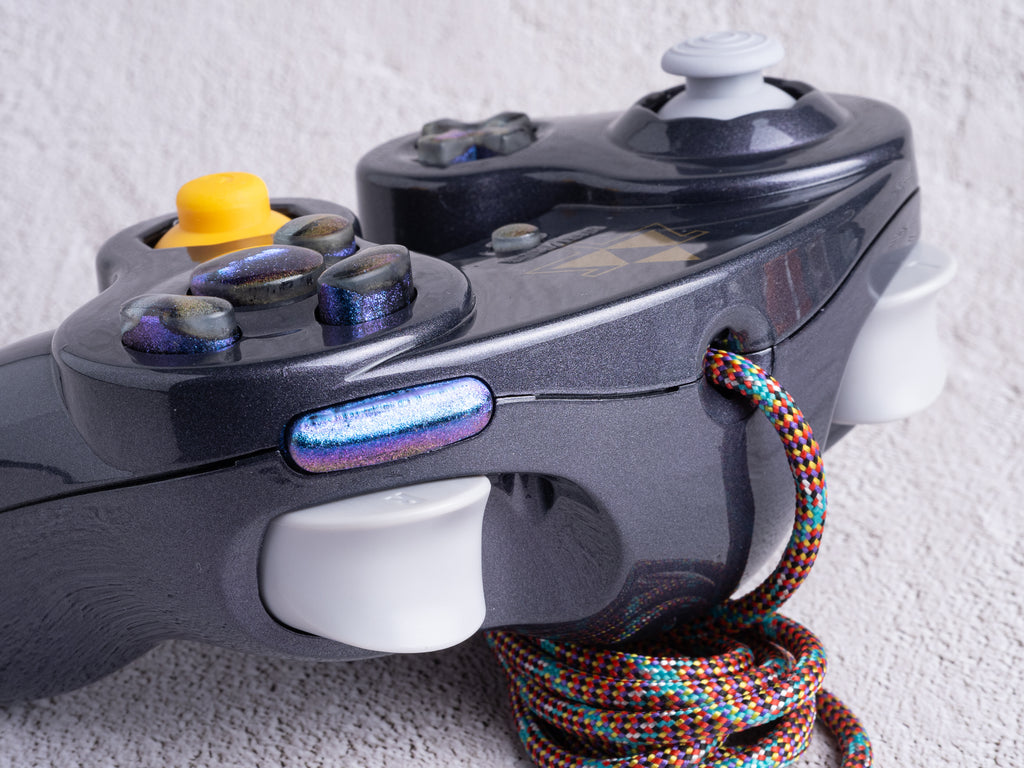 Triforce - Custom Painted GameCube Controller - T3 - New in Box