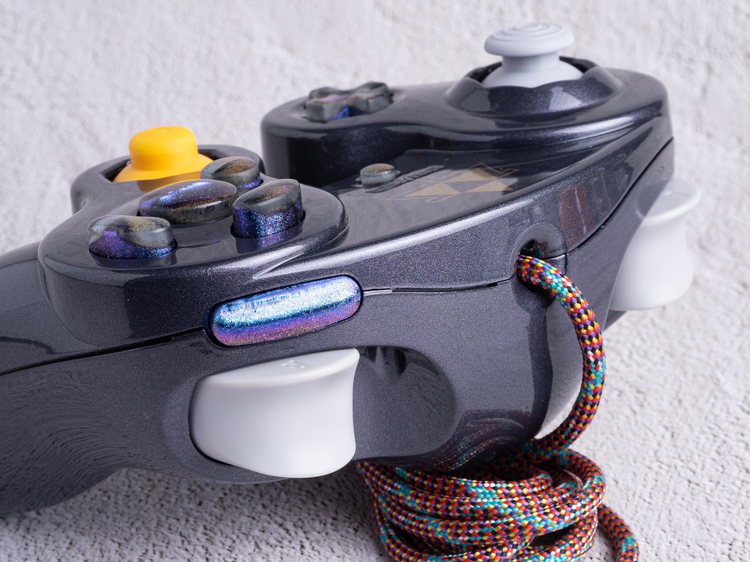 Triforce - Custom Painted GameCube Controller - T3 - New in Box