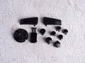 Nintendo 64 Black Button Set - Official Dyed Buttons - OEM Parts - Blackout Buttons