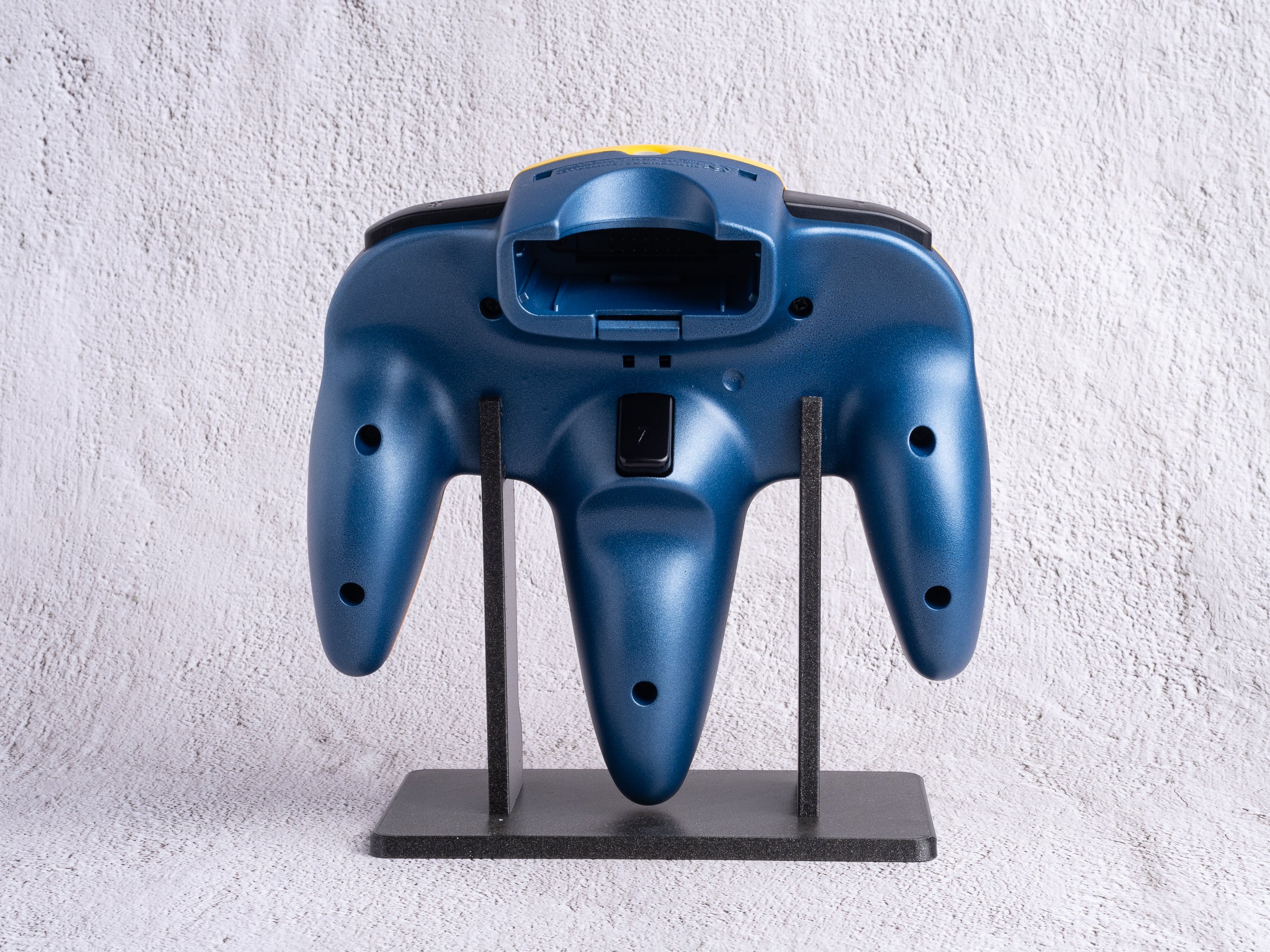 Yellow / Blue - Custom Painted Nintendo 64 Controller (Wireless 8BitDo Modkit installed)