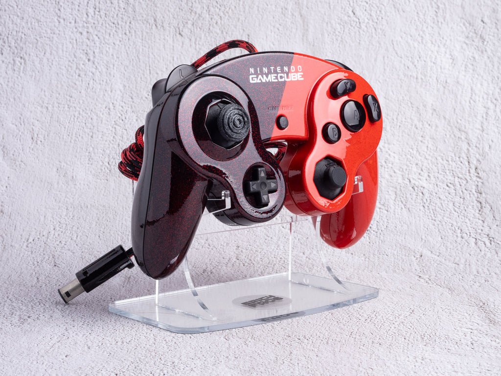 Racing Red - Custom Painted GameCube Controller - T3 Board