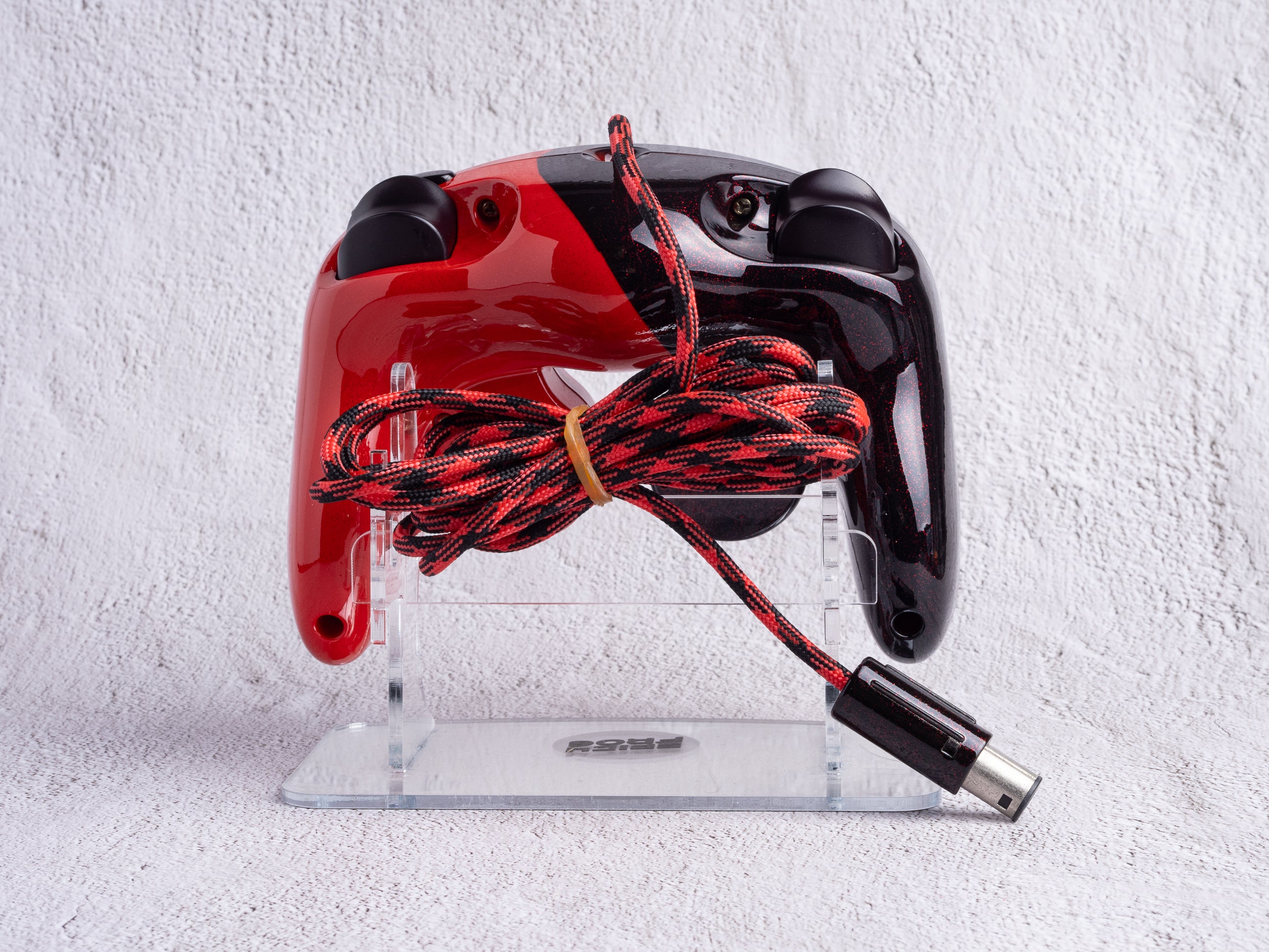 Racing Red - Custom Painted GameCube Controller - T3 Board