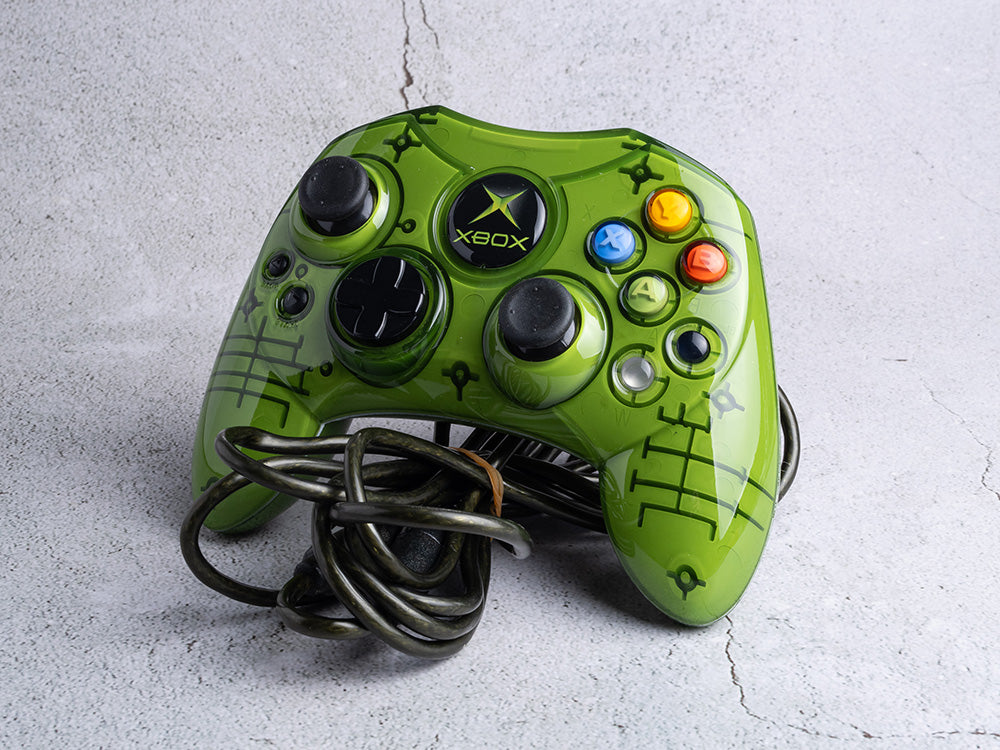 Custom Xbox OG / Classic Controller - Skeleton Green