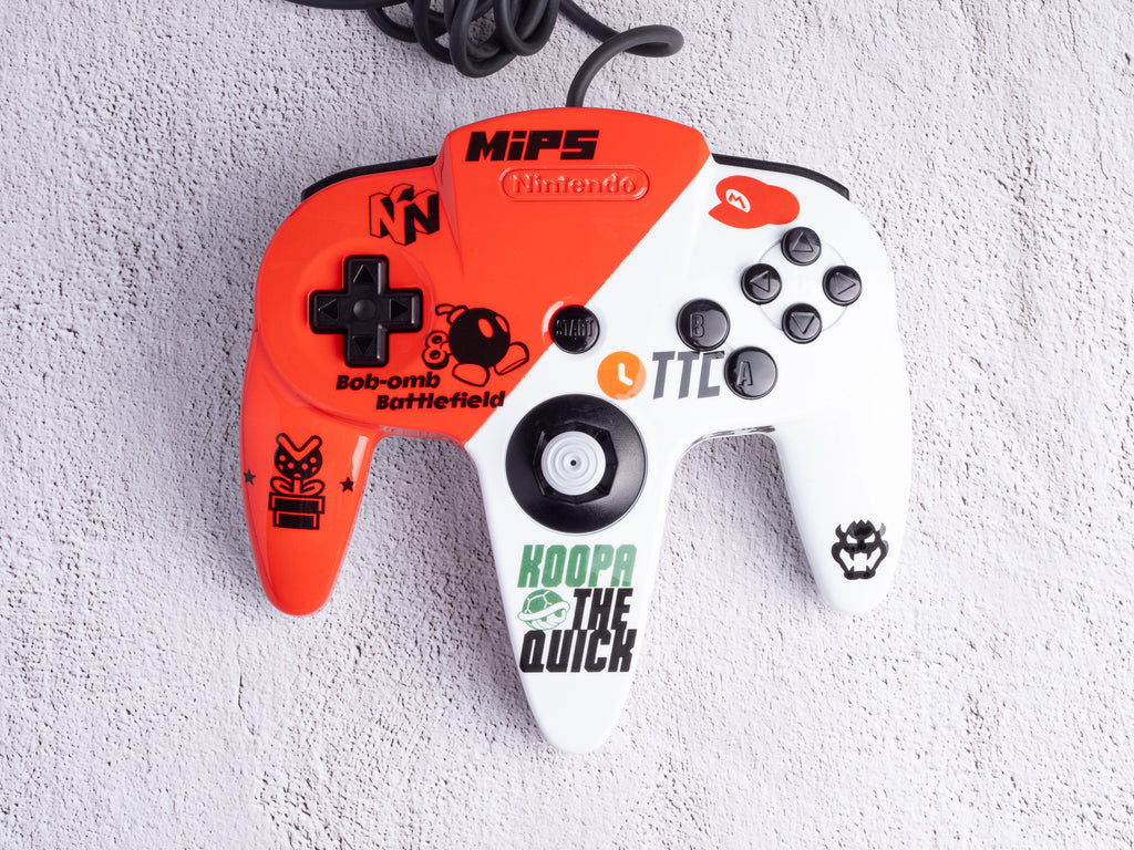 Super Mario 64 - Custom Painted Nintendo 64 Controller (OEM)