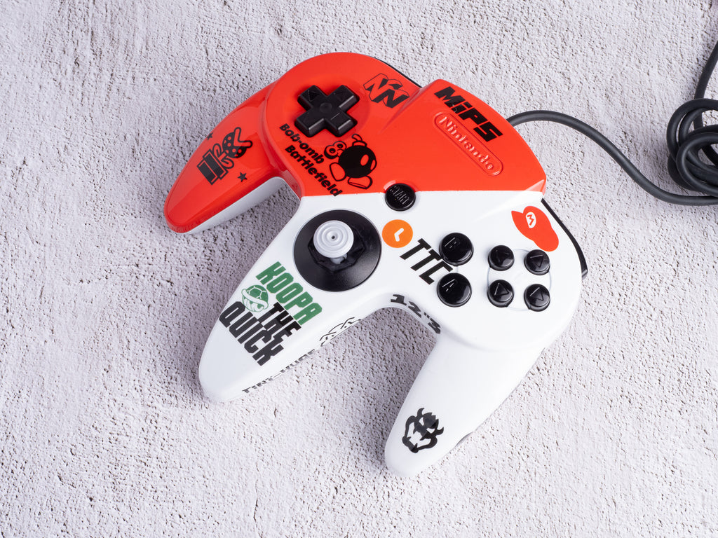 Super Mario 64 - Custom Painted Nintendo 64 Controller (OEM)