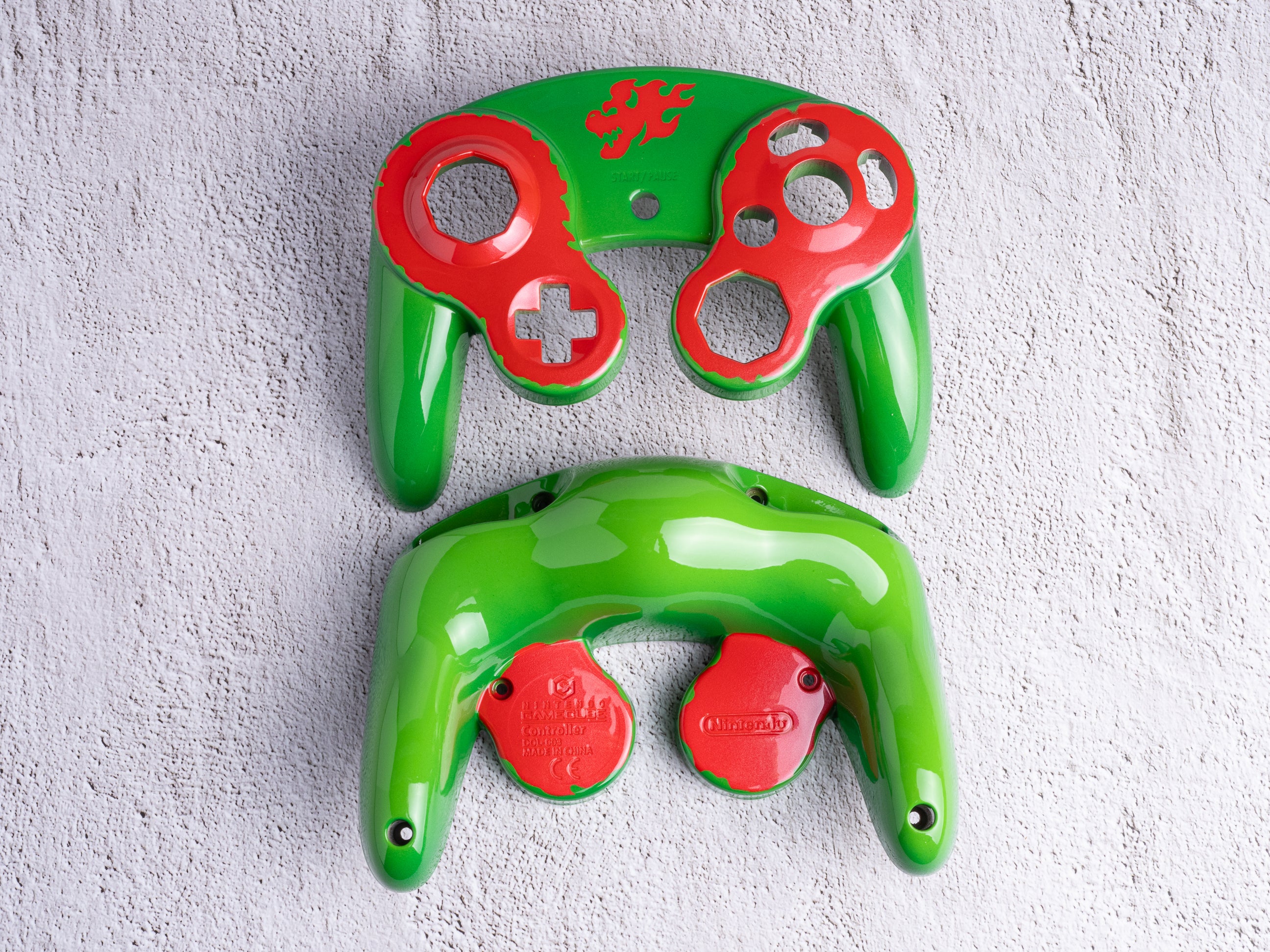 Bowser - Custom Painted GameCube Controller Shells