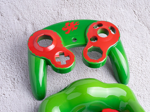Bowser - Custom Painted GameCube Controller Shells