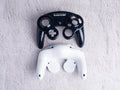 Midnight Blue and White - Custom Painted GameCube Controller Shells
