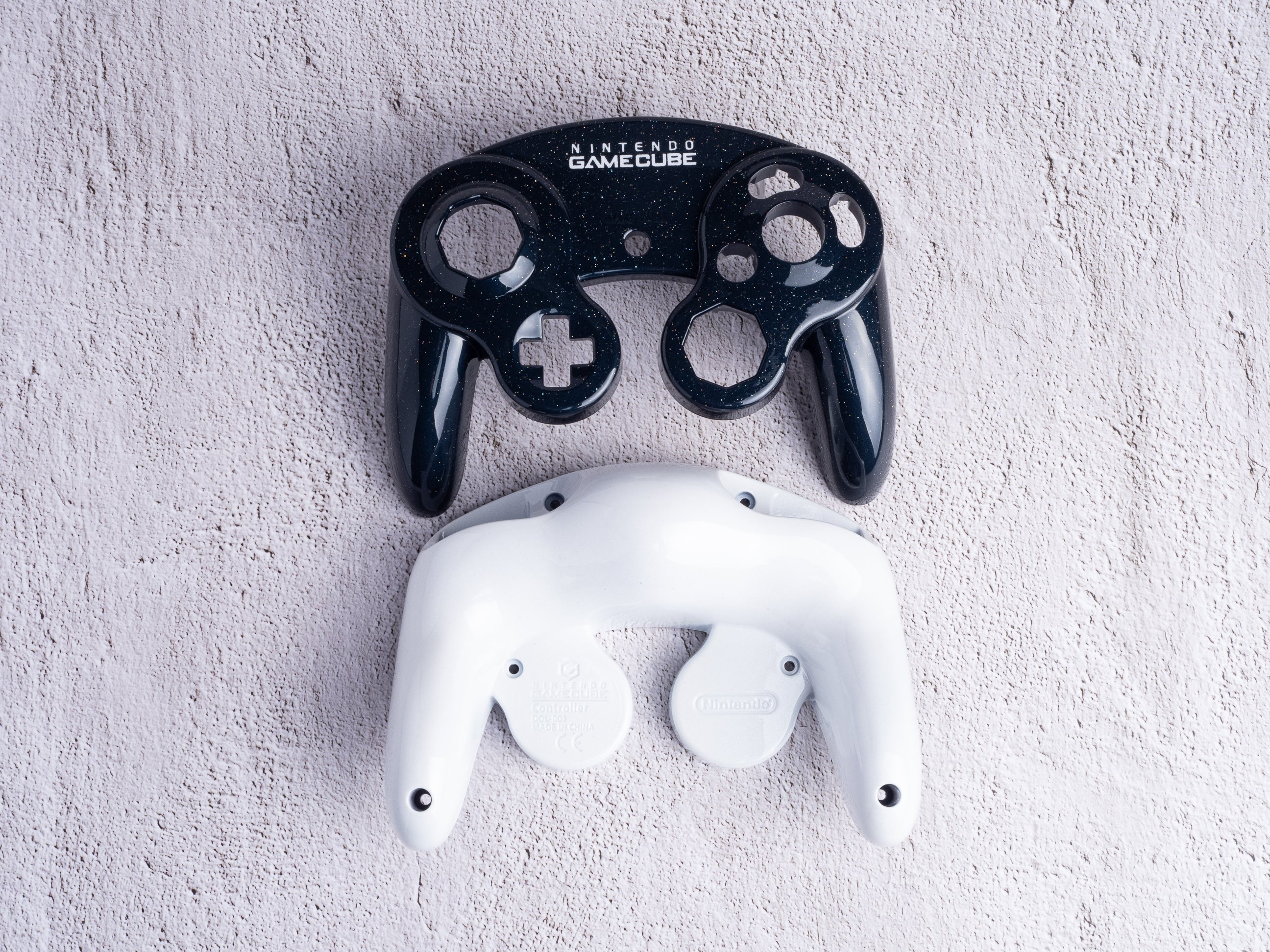 Midnight Blue and White - Custom Painted GameCube Controller Shells