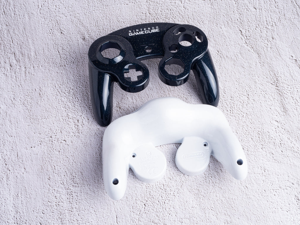 Midnight Blue and White - Custom Painted GameCube Controller Shells