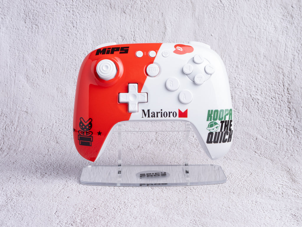 8BitDo 64 Bluetooth Controller - Custom Painted - Super Mario 64 / Mario Kart 64 Sponsors