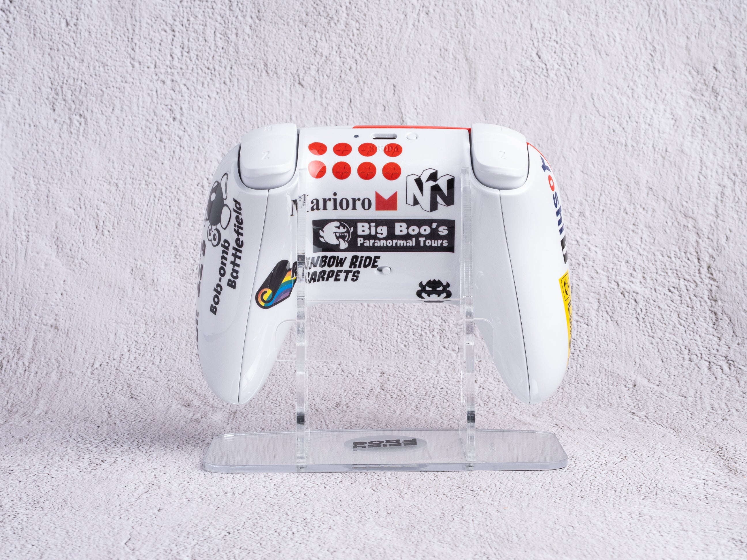 8BitDo 64 Bluetooth Controller - Custom Painted - Super Mario 64 / Mario Kart 64 Sponsors