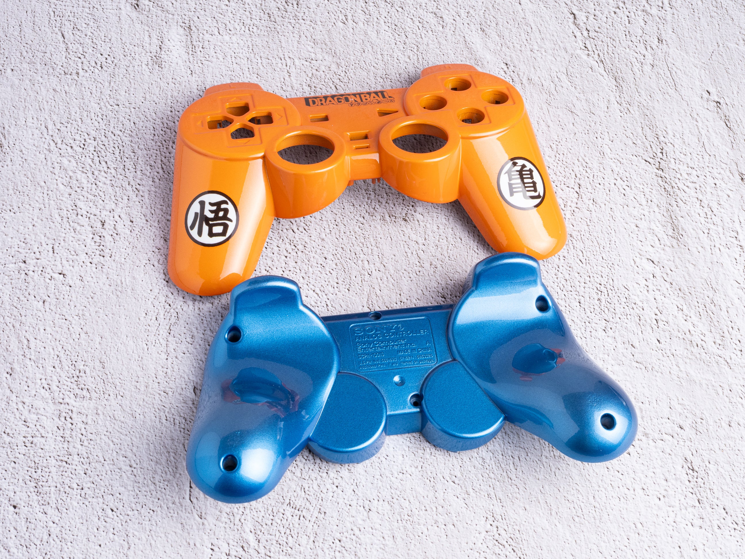 PlayStation 2 Custom Painted Controller Shells - Dragon Ball