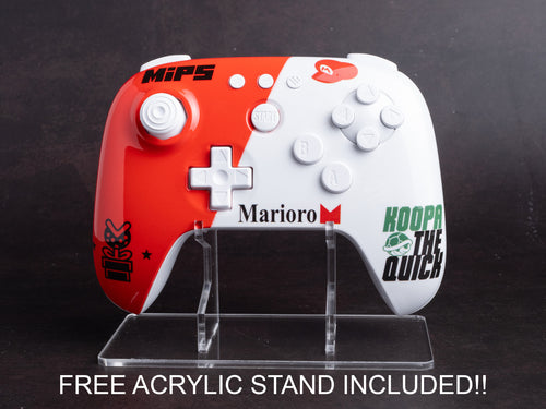 8BitDo 64 Bluetooth Controller - Custom Painted - Super Mario 64 / Mario Kart 64 Sponsors