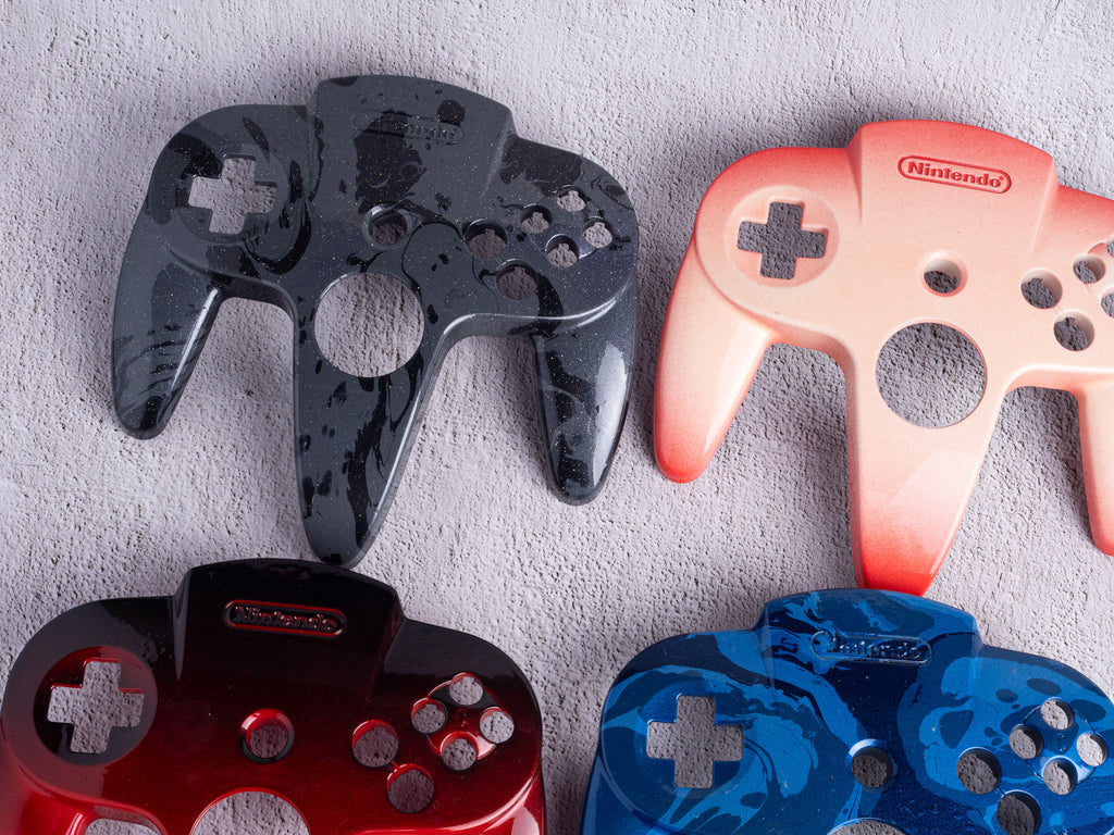 WHOLESALE - B-Stock - N64 Top Shells - Custom Painted Top Shells for Nintendo 64 Official Controllers