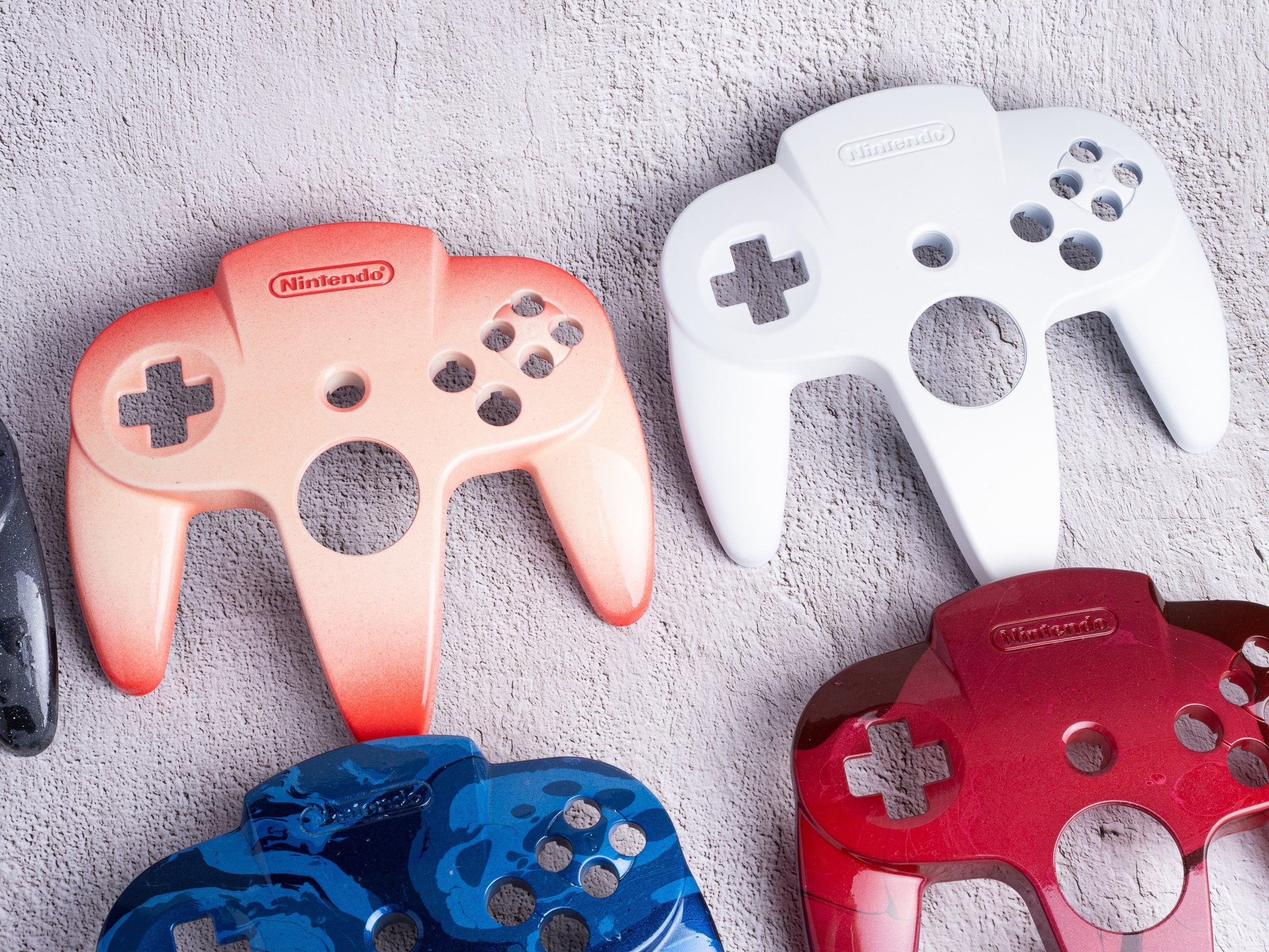 WHOLESALE - B-Stock - N64 Top Shells - Custom Painted Top Shells for Nintendo 64 Official Controllers