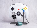 White x Emerald - Custom Painted Nintendo 64 Controller