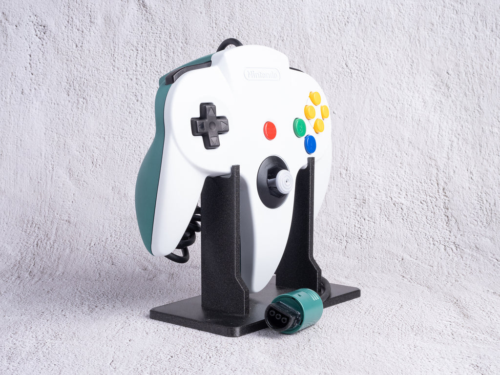 White x Emerald - Custom Painted Nintendo 64 Controller