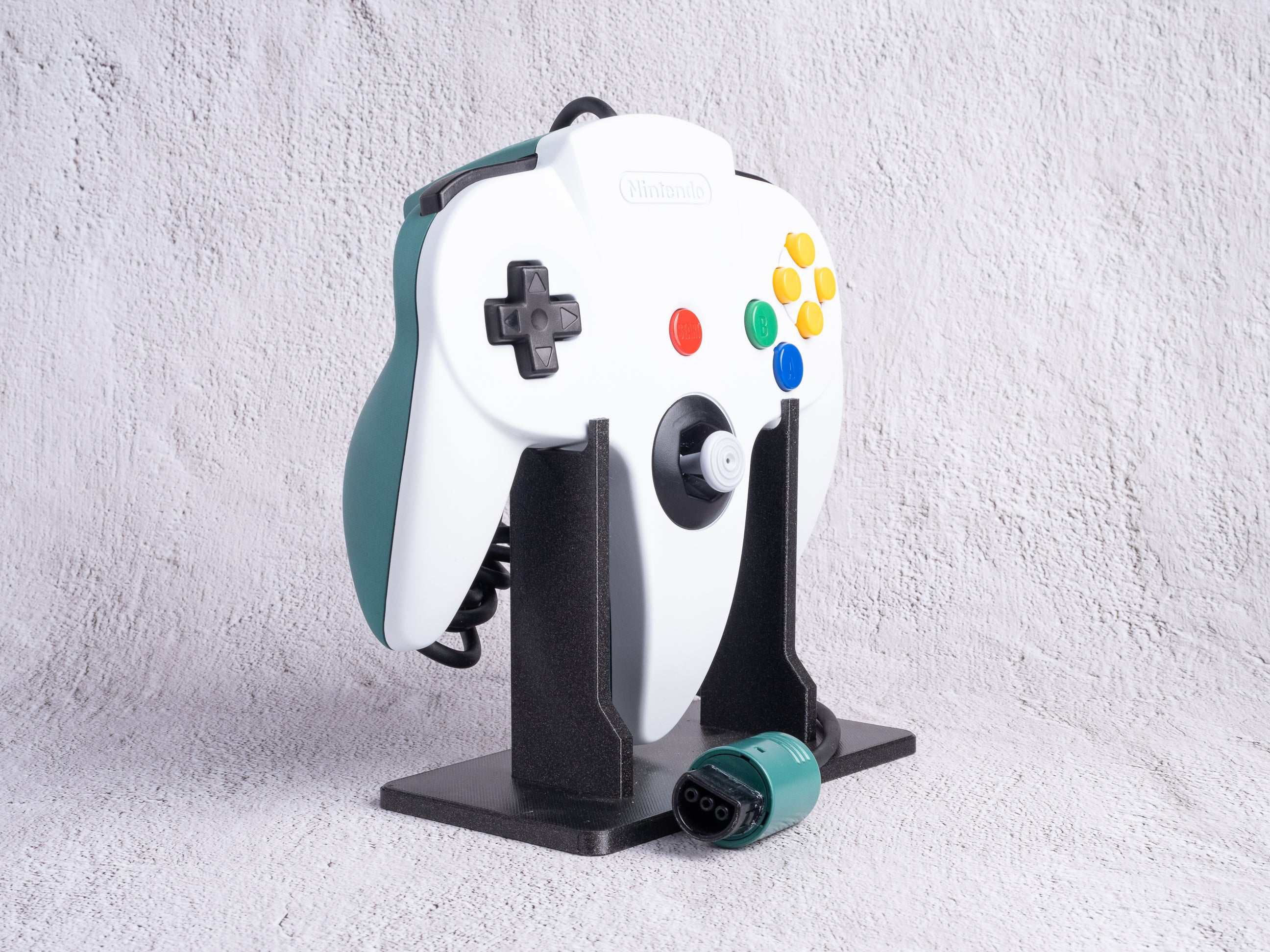 White x Emerald - Custom Painted Nintendo 64 Controller