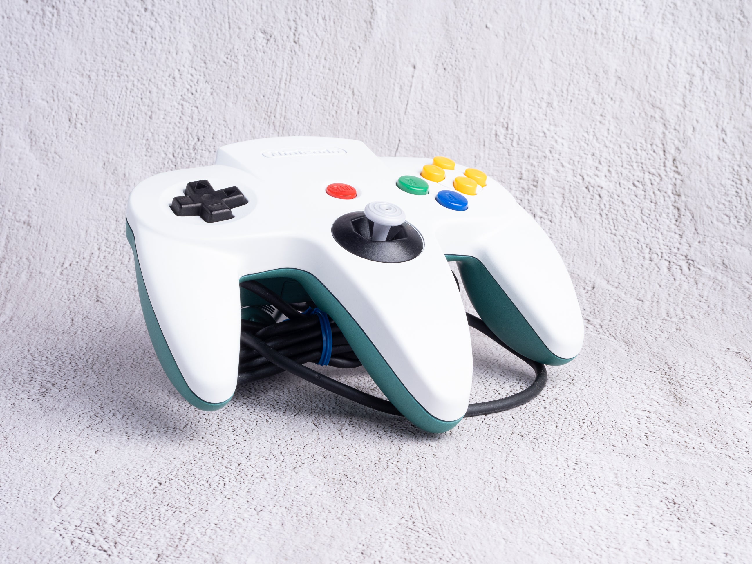 White x Emerald - Custom Painted Nintendo 64 Controller