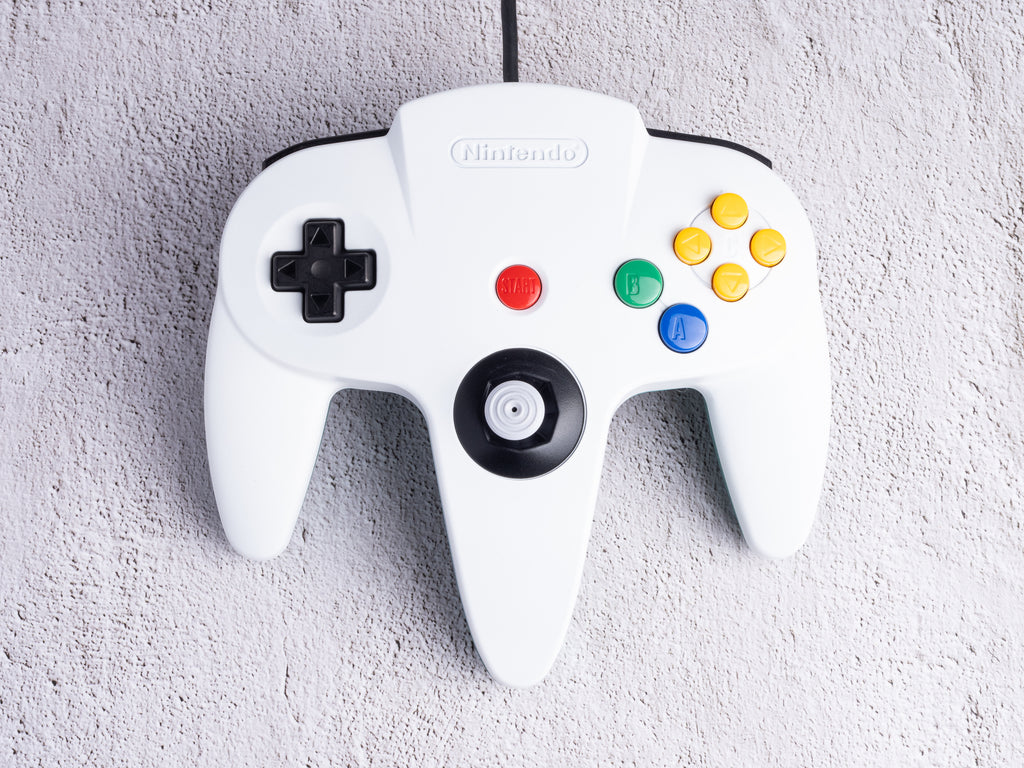 White x Emerald - Custom Painted Nintendo 64 Controller