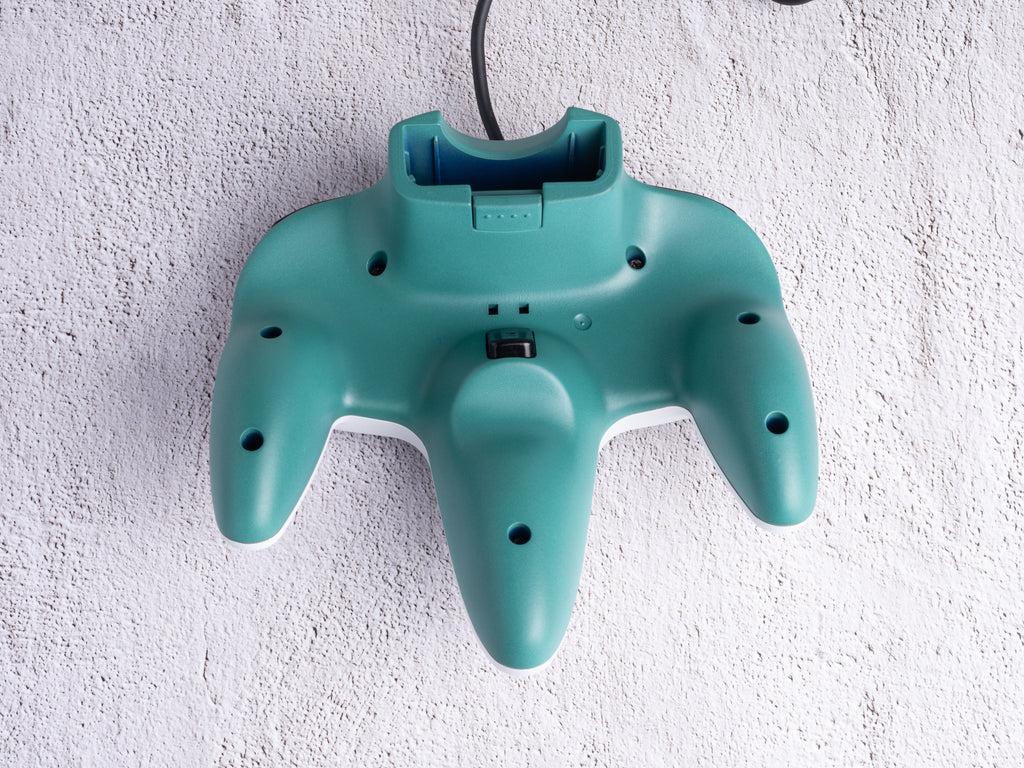 White x Emerald - Custom Painted Nintendo 64 Controller