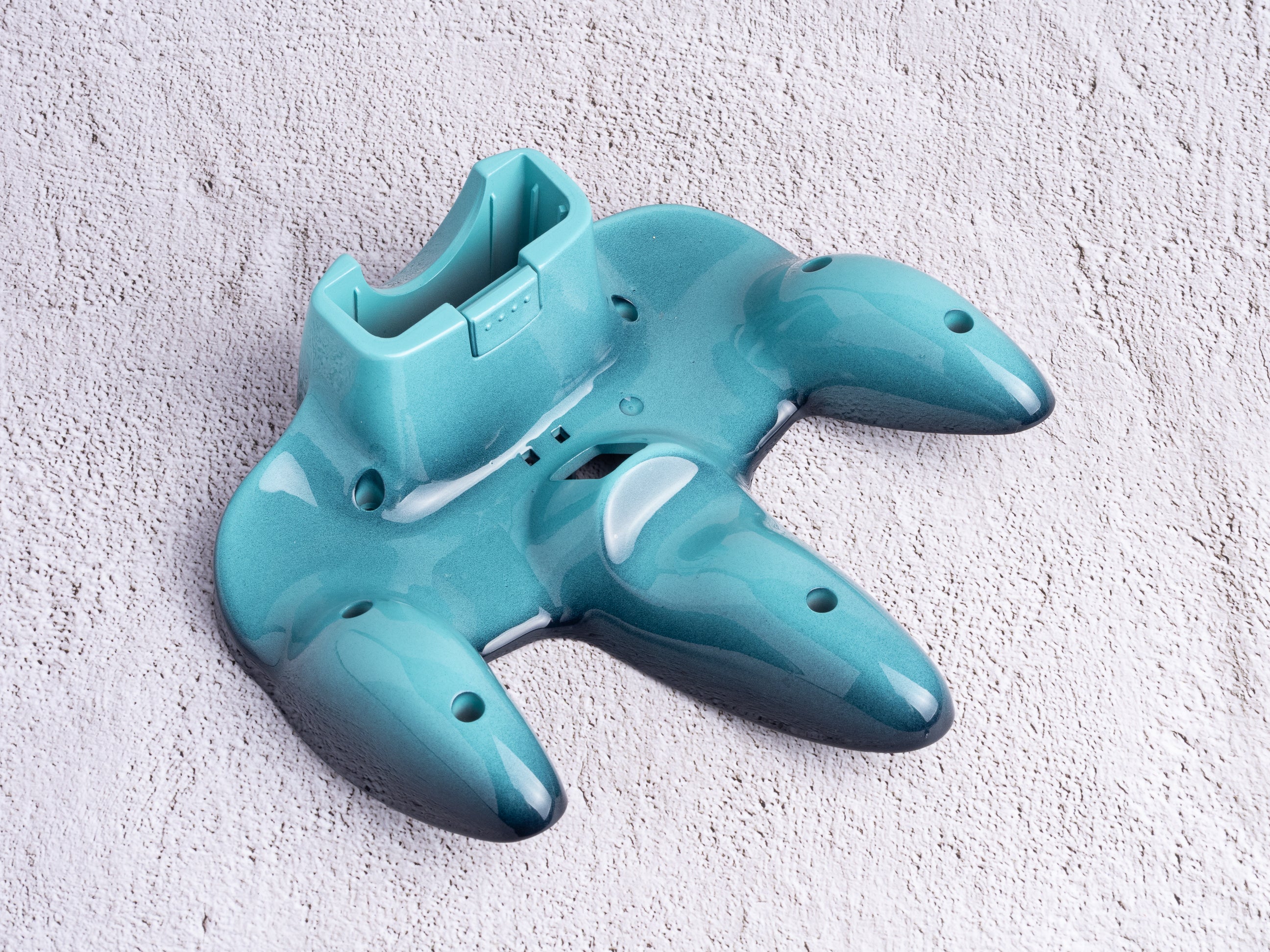 Emerald Gradient (Glossy) - Bottom Shell Only - Custom Painted Nintendo 64 Controller Shells