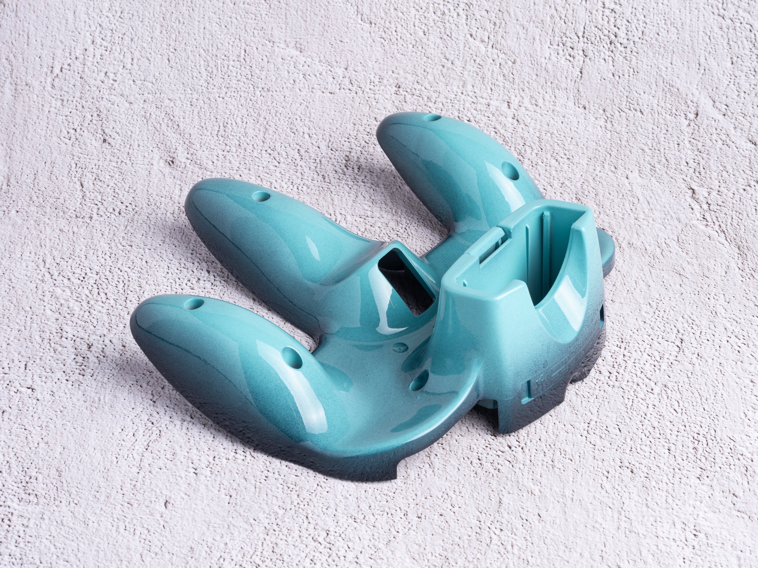 Emerald Gradient (Glossy) - Bottom Shell Only - Custom Painted Nintendo 64 Controller Shells