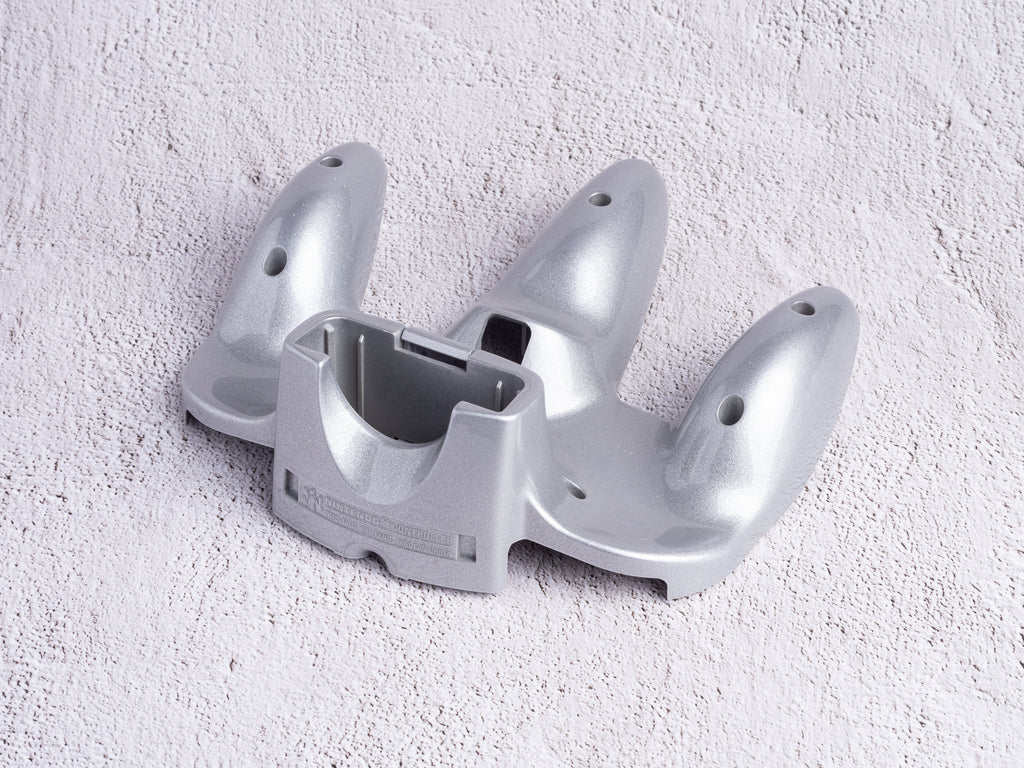 Silver Sparkle (Glossy) - Bottom Shell Only - Custom Painted Nintendo 64 Controller Shells