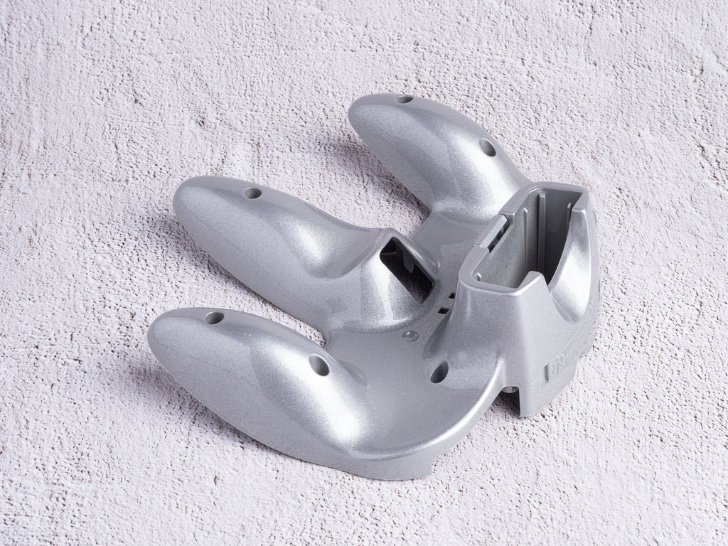 Silver Sparkle (Glossy) - Bottom Shell Only - Custom Painted Nintendo 64 Controller Shells