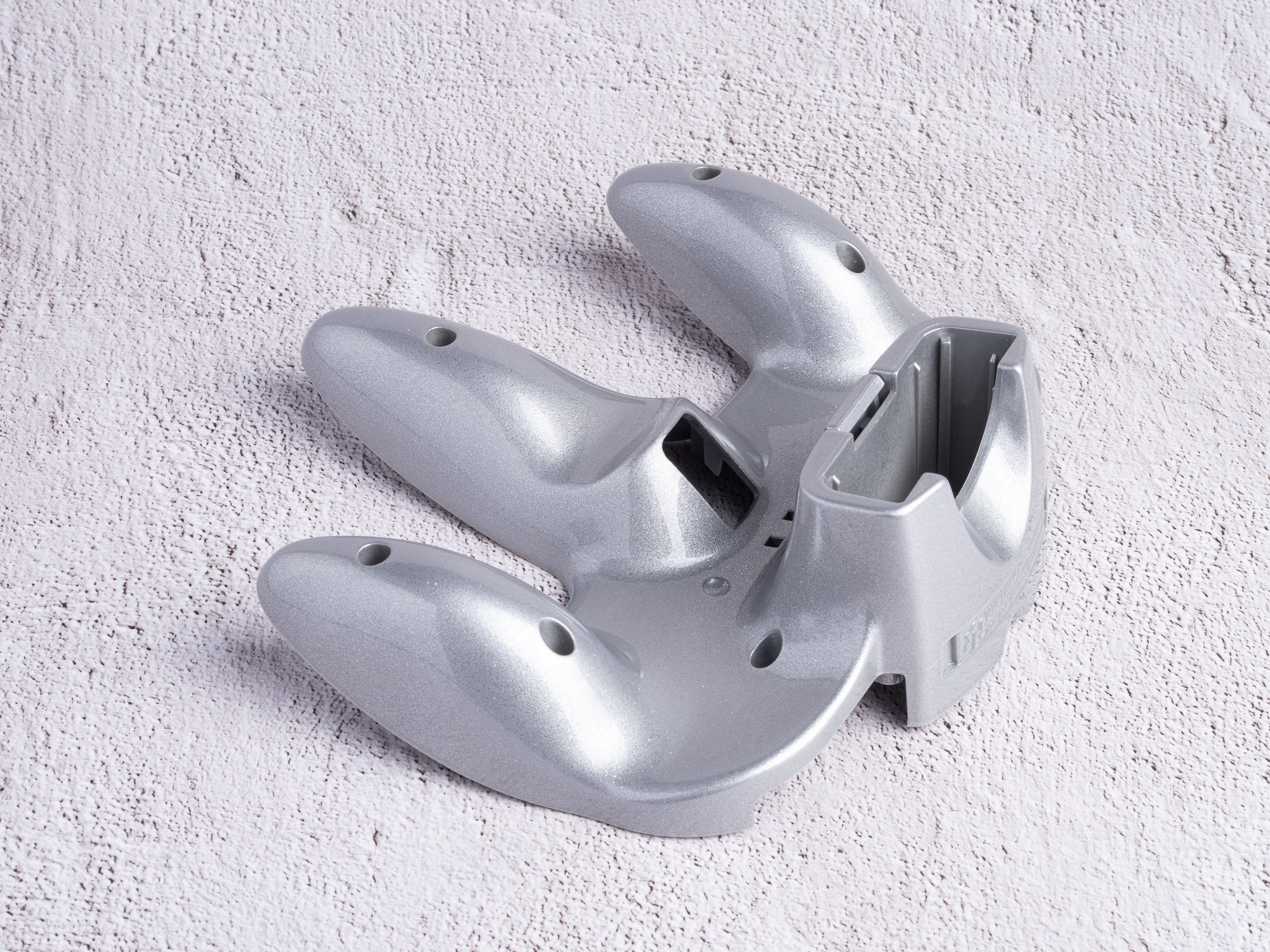 Silver Sparkle (Glossy) - Bottom Shell Only - Custom Painted Nintendo 64 Controller Shells