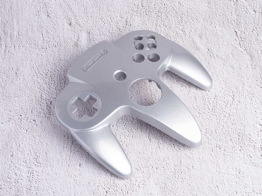 Silver Sparkle (Glossy) - Top Shell Only - Custom Painted Nintendo 64 Controller Shells