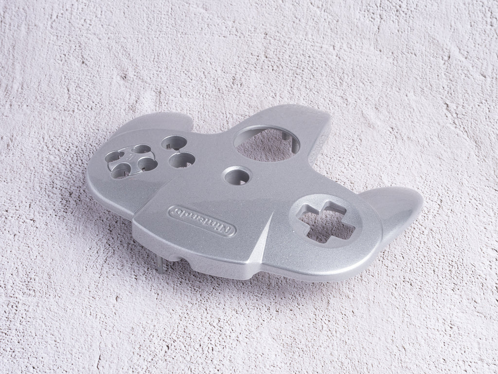 Silver Sparkle (Glossy) - Top Shell Only - Custom Painted Nintendo 64 Controller Shells