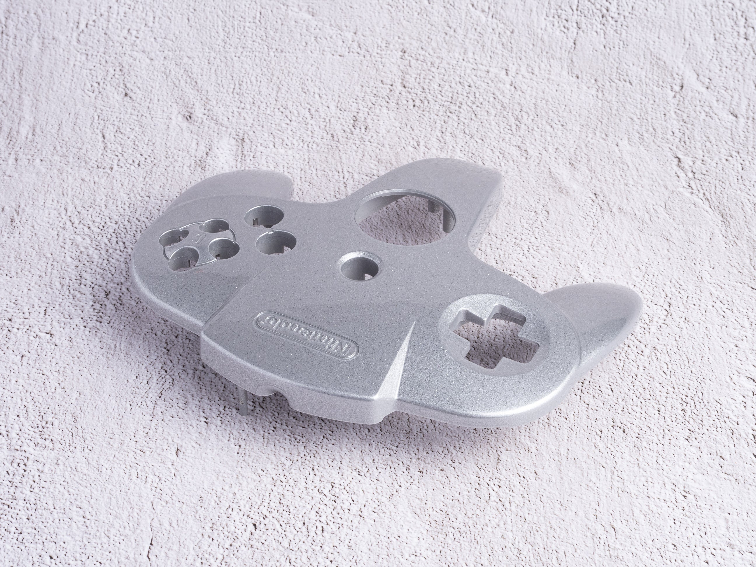 Silver Sparkle (Glossy) - Top Shell Only - Custom Painted Nintendo 64 Controller Shells