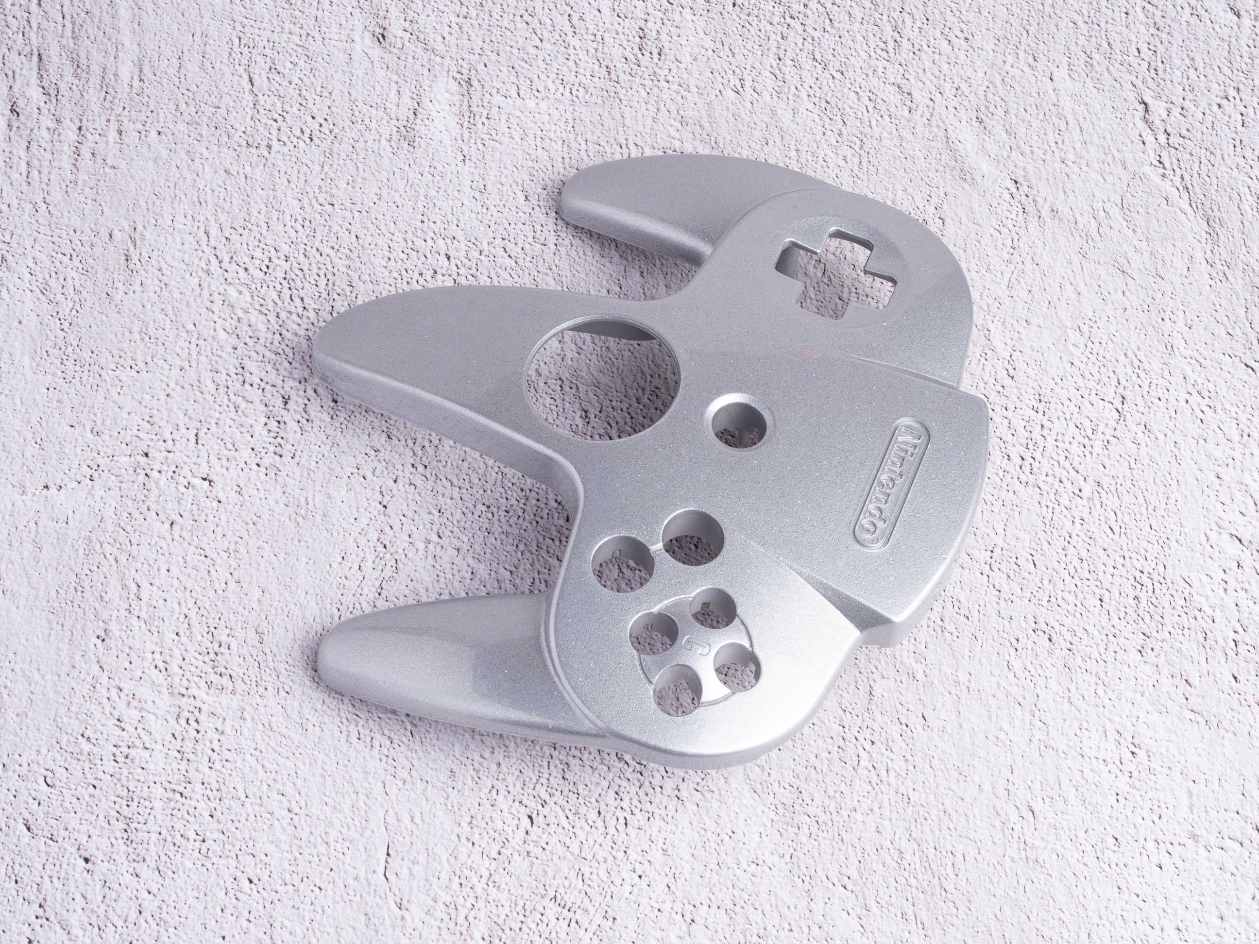 Silver Sparkle (Glossy) - Top Shell Only - Custom Painted Nintendo 64 Controller Shells