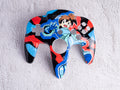 Megaman Legends - TOP SHELL ONLY - Custom Painted Nintendo 64 Controller Shells
