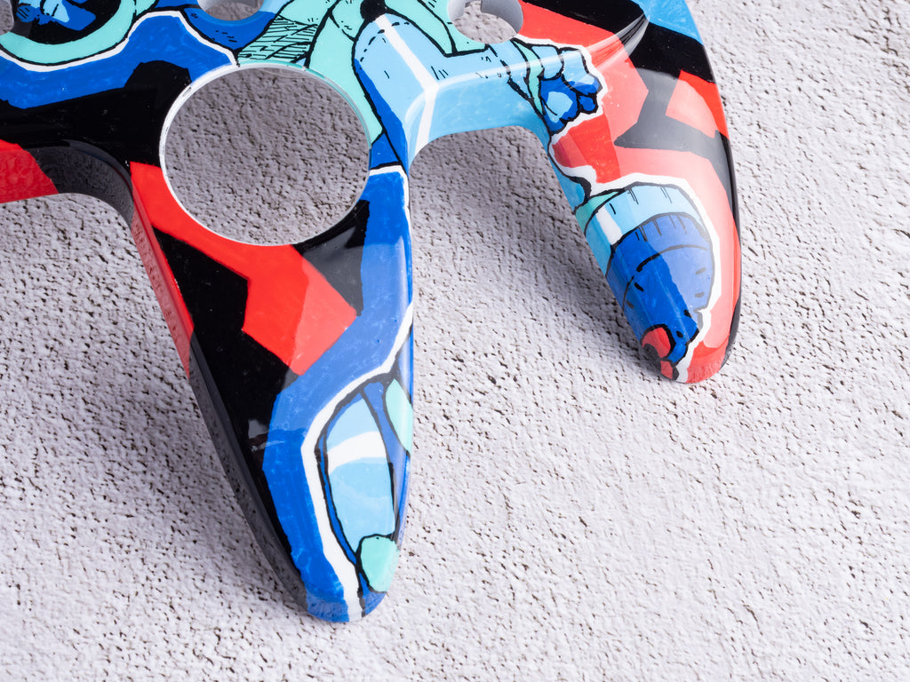 Megaman Legends - TOP SHELL ONLY - Custom Painted Nintendo 64 Controller Shells