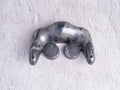 GameCube Bottom Shell - Silver Marble (Glossy)